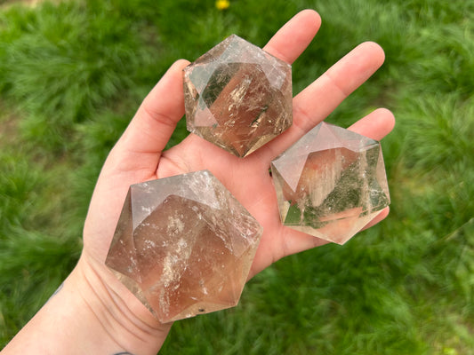 Smoky Quartz Faceted Stars - Lilith and Athena Wholesale