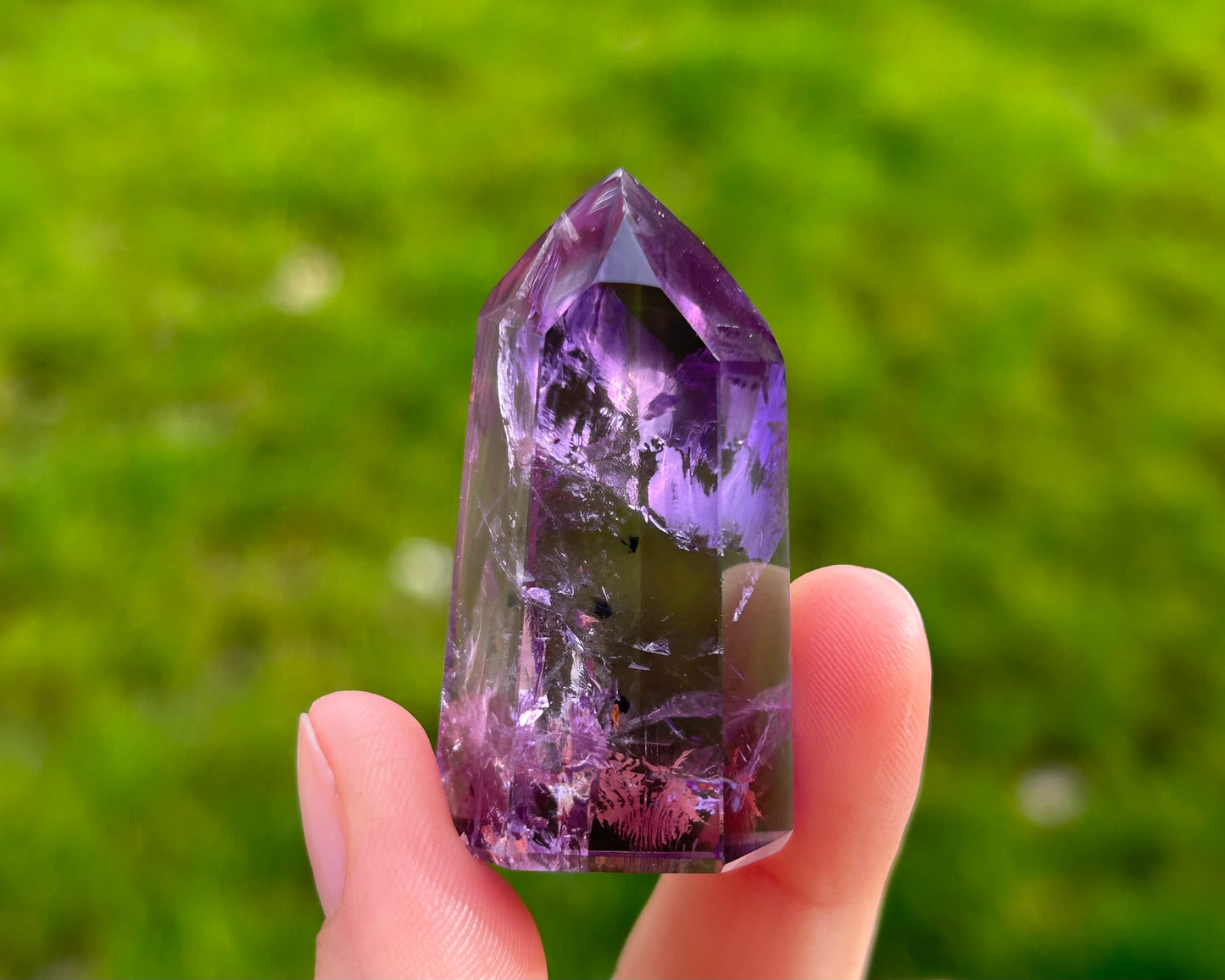A+ Phantom Amethyst Mini Points - Lilith and Athena Wholesale