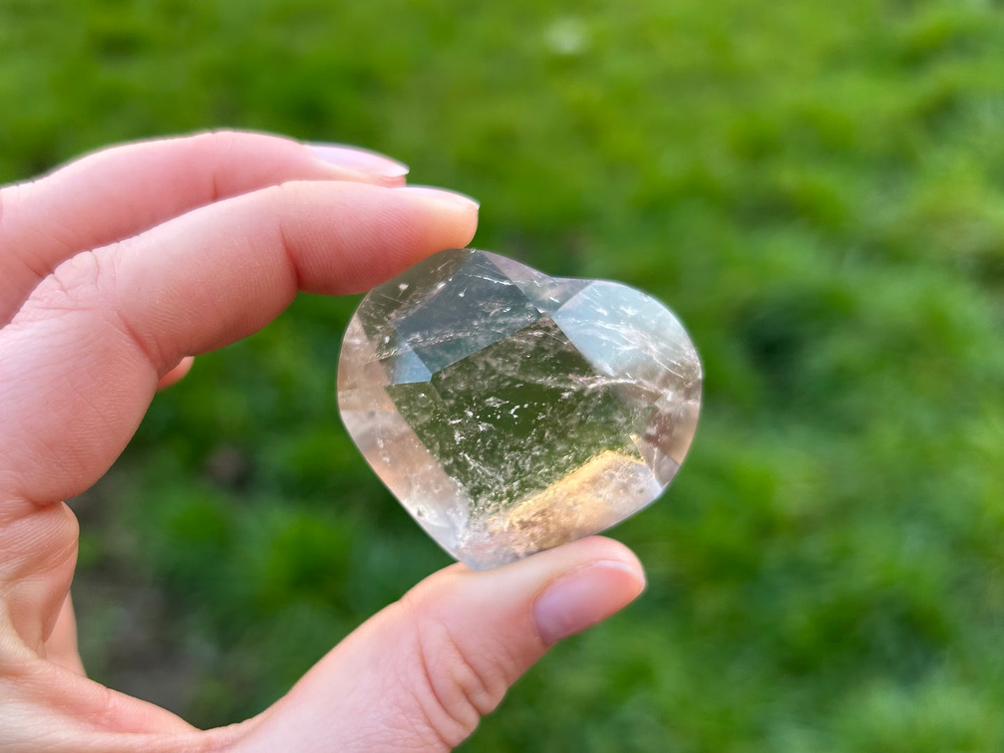 Smoky Quartz Faceted Hearts