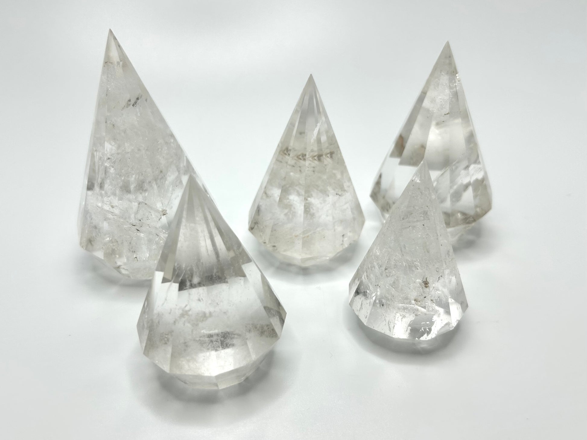 Clear Quartz Faceted Diamonds - Lilith and Athena Wholesale