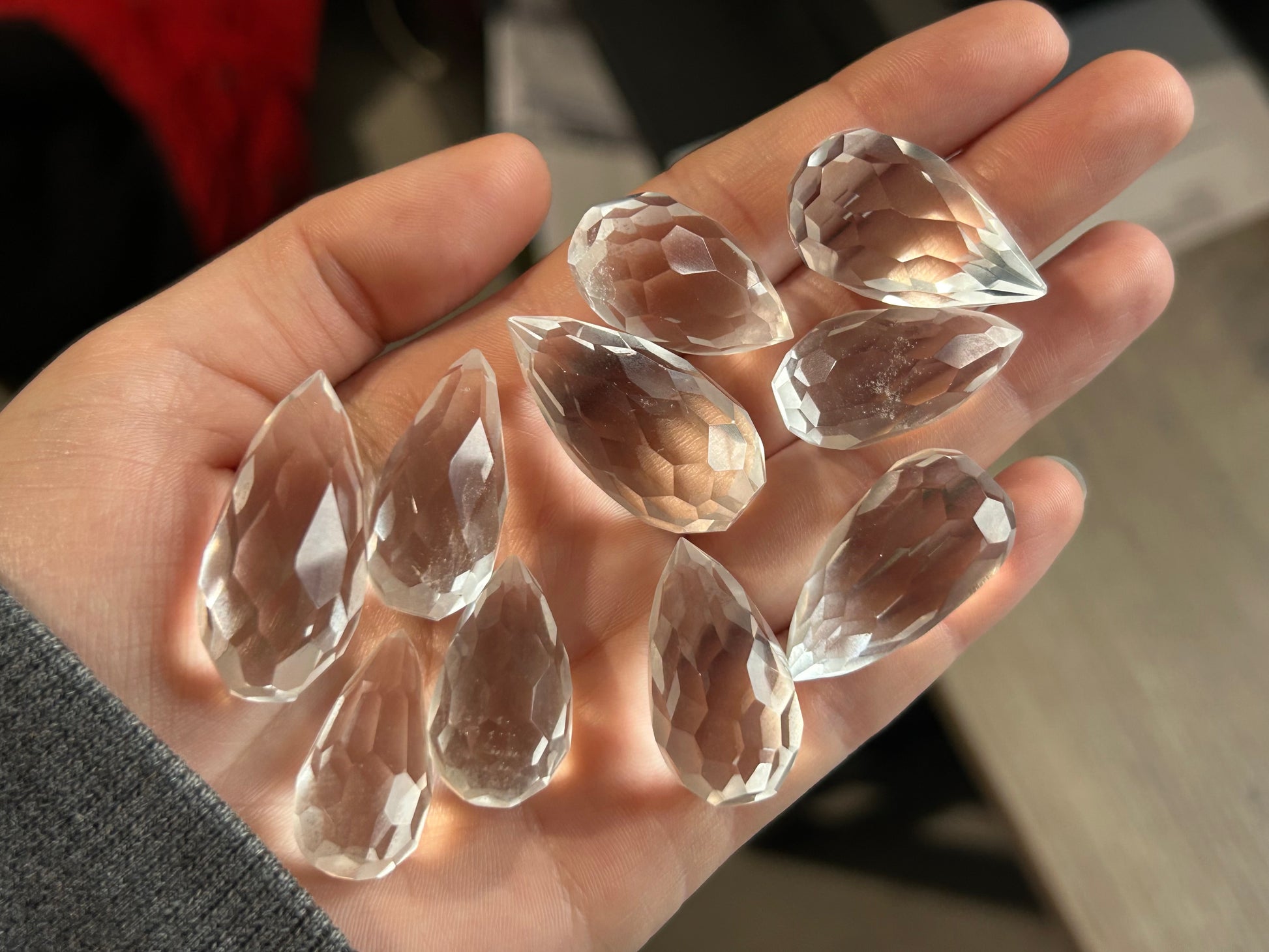 High Quality Mini Quartz Faceted Eggs - Lilith and Athena Wholesale