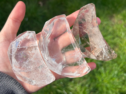 Quartz Faceted Moons - Lilith and Athena Wholesale
