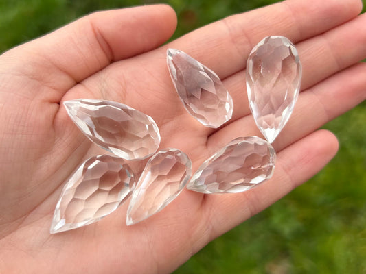 High Quality Mini Quartz Faceted Eggs - Lilith and Athena Wholesale