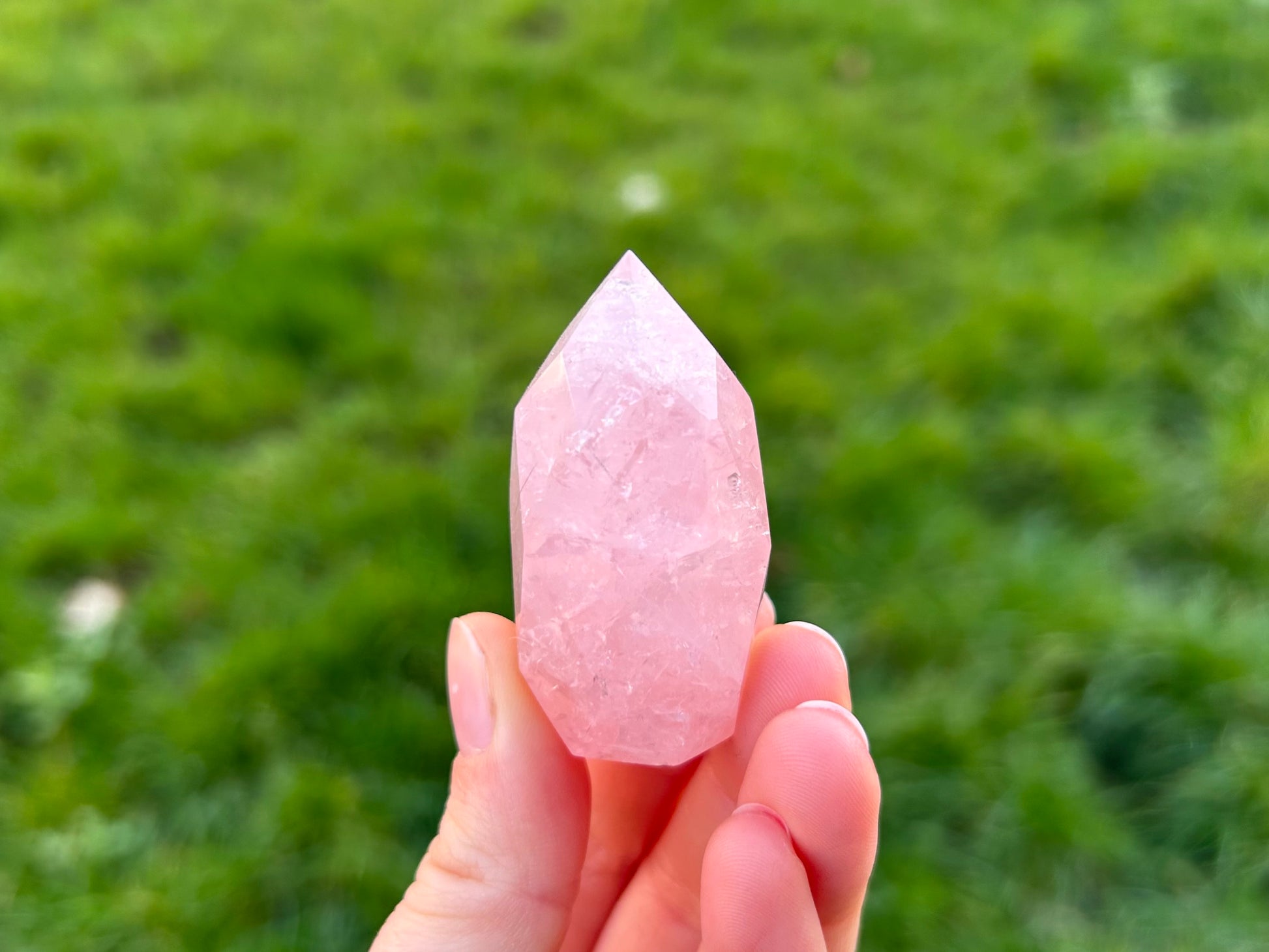 Rose Quartz Faceted Eggs - Lilith and Athena Wholesale