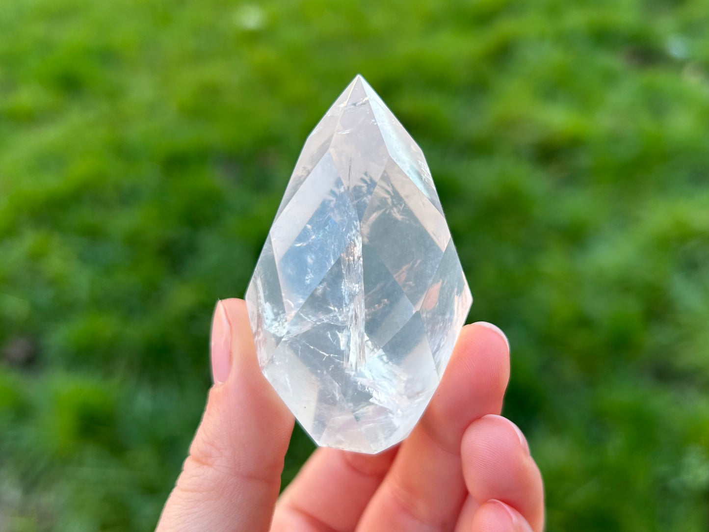 Girasol Quartz Faceted Eggs