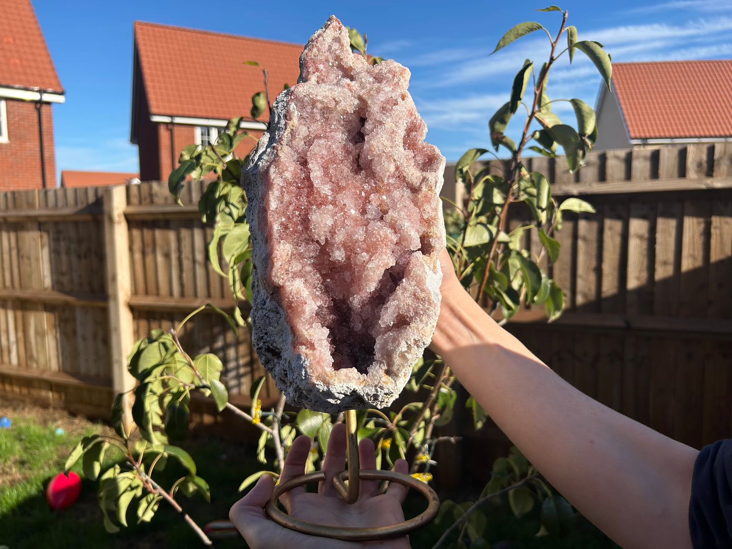 Pink Amethyst Statement on Stand 5kg