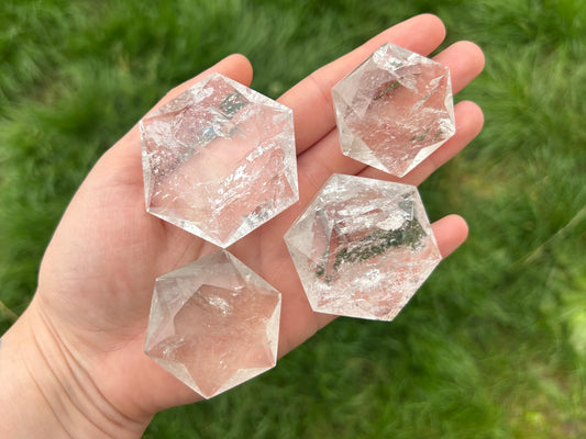 Clear Quartz Faceted Stars - Lilith and Athena Wholesale