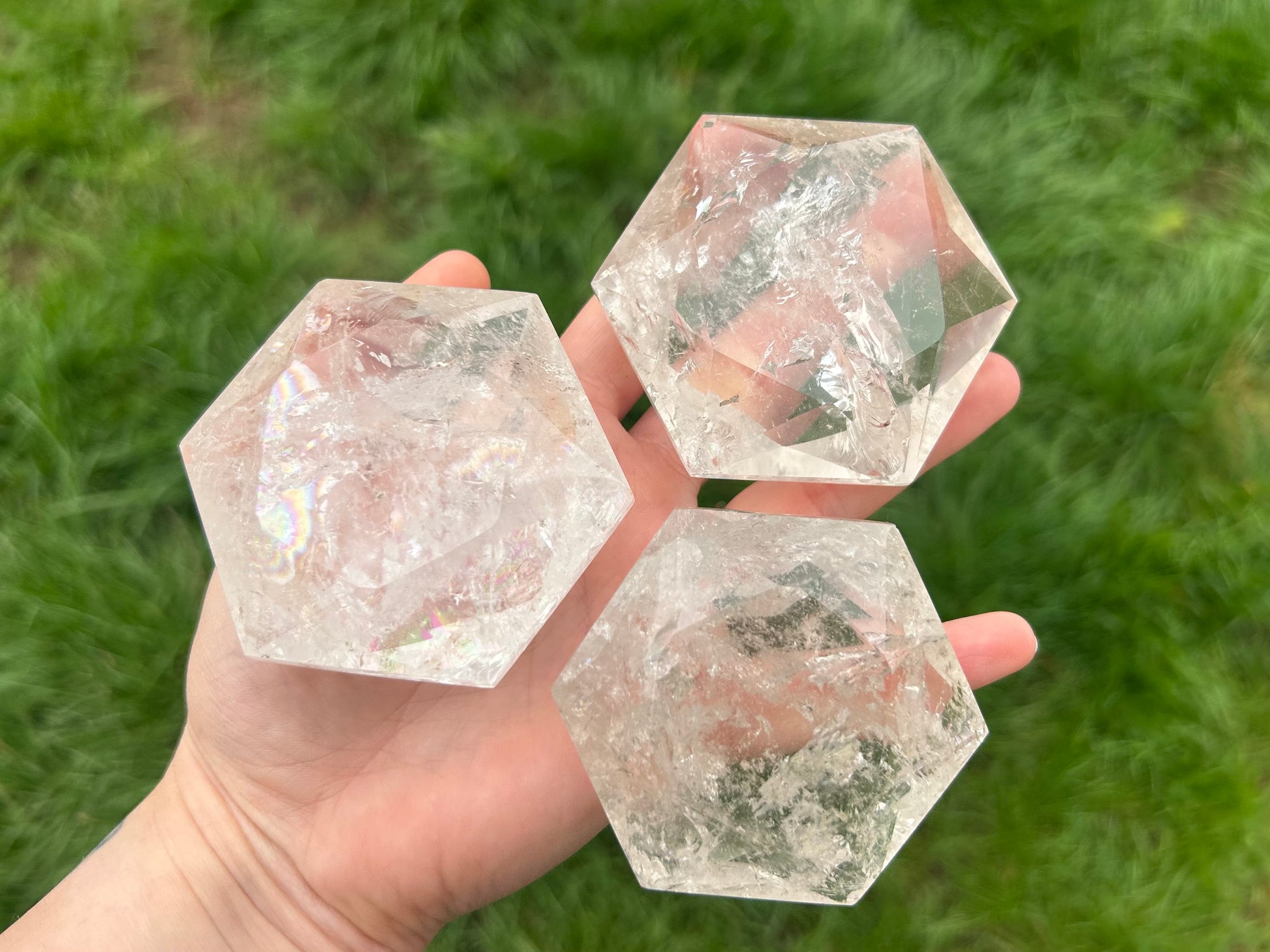 Clear Quartz Faceted Stars - Lilith and Athena Wholesale