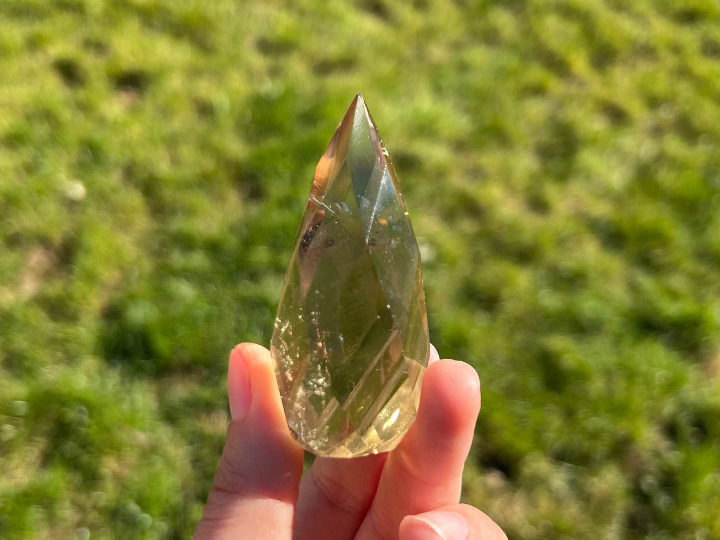 Natural Citrine Faceted Eggs