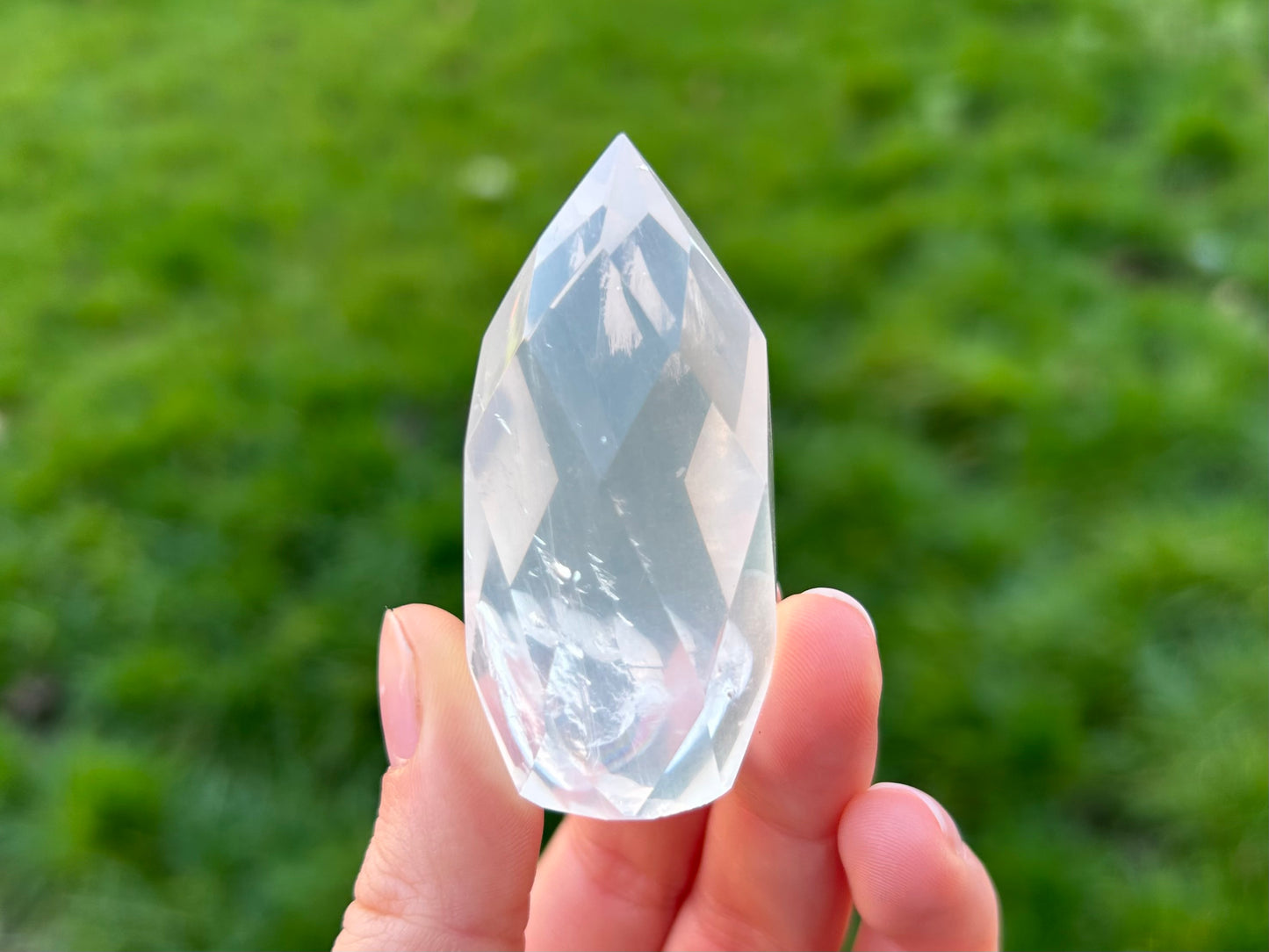 Girasol Quartz Faceted Eggs