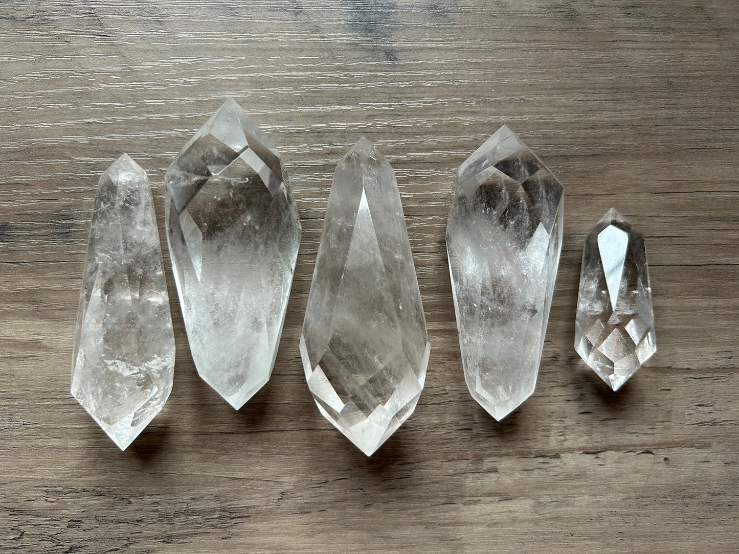 Clear Quartz Faceted Double Terminated