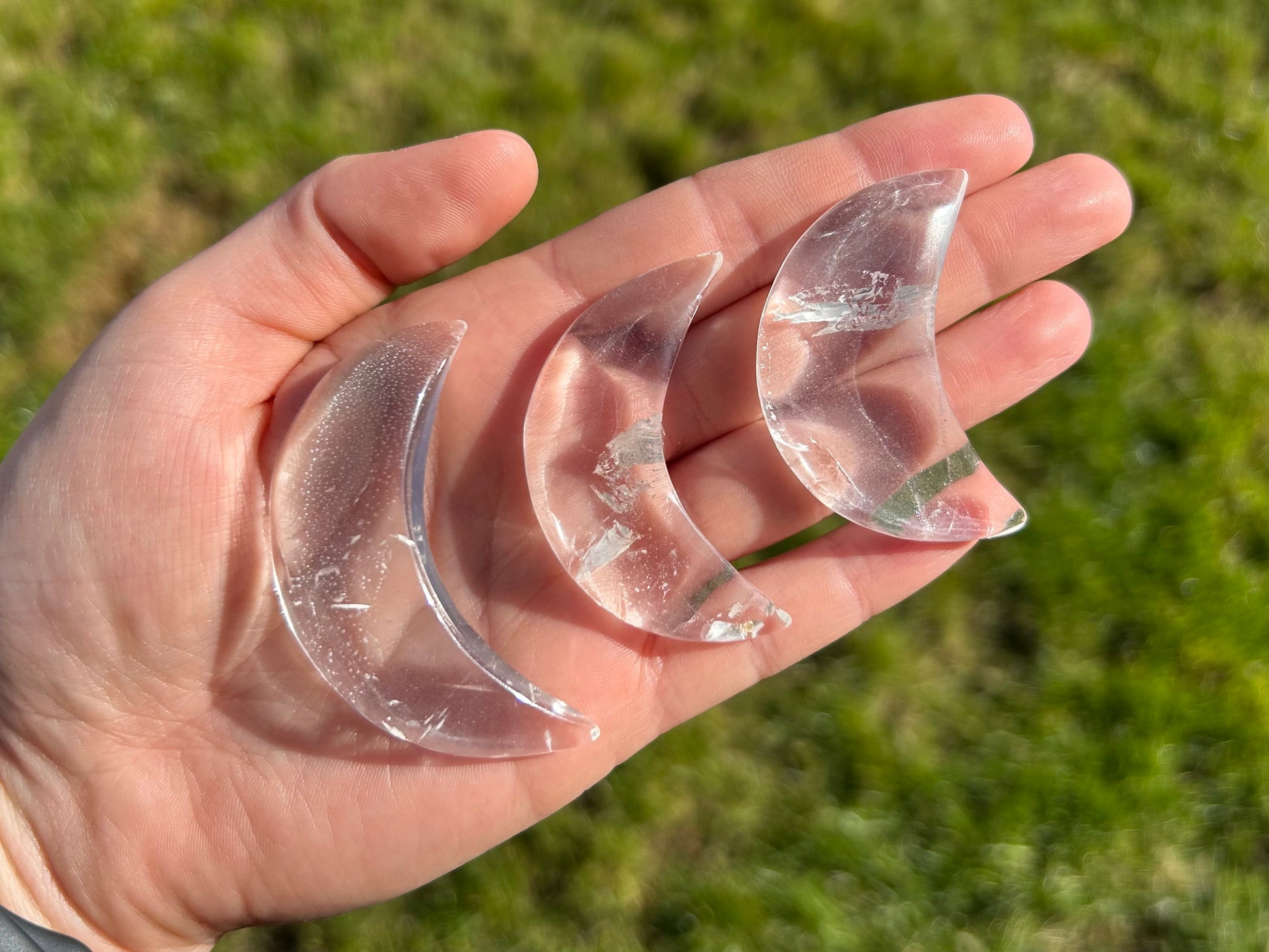 Clear Quartz Moons - Lilith and Athena Wholesale