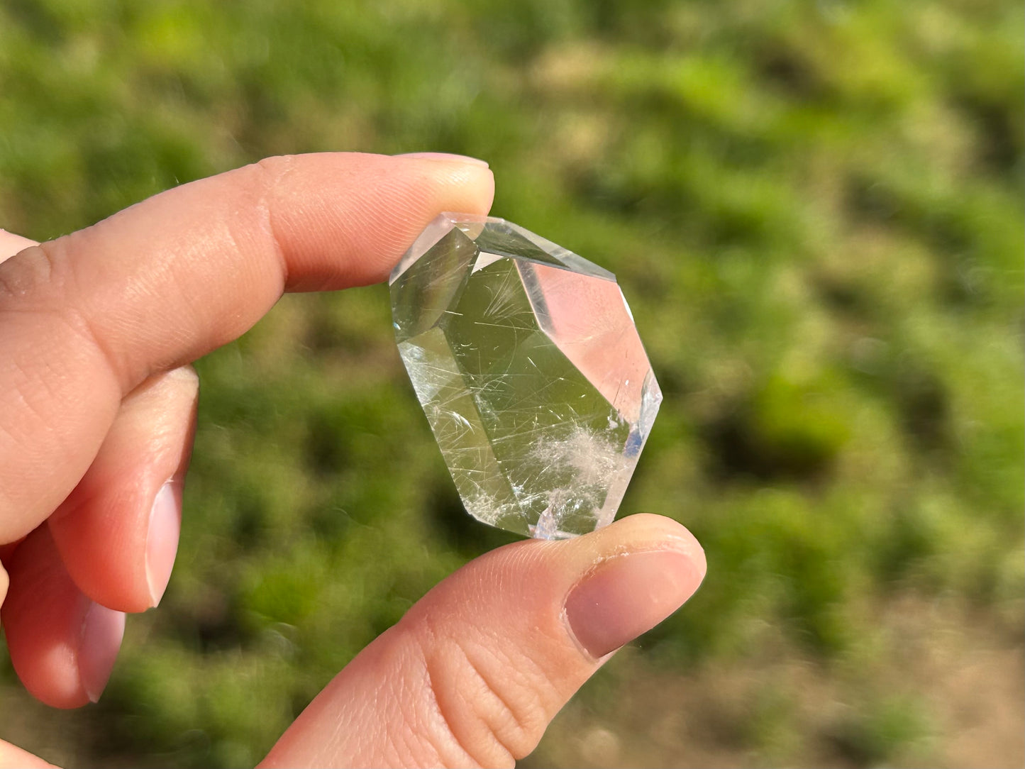 Silver Rutile in Quartz