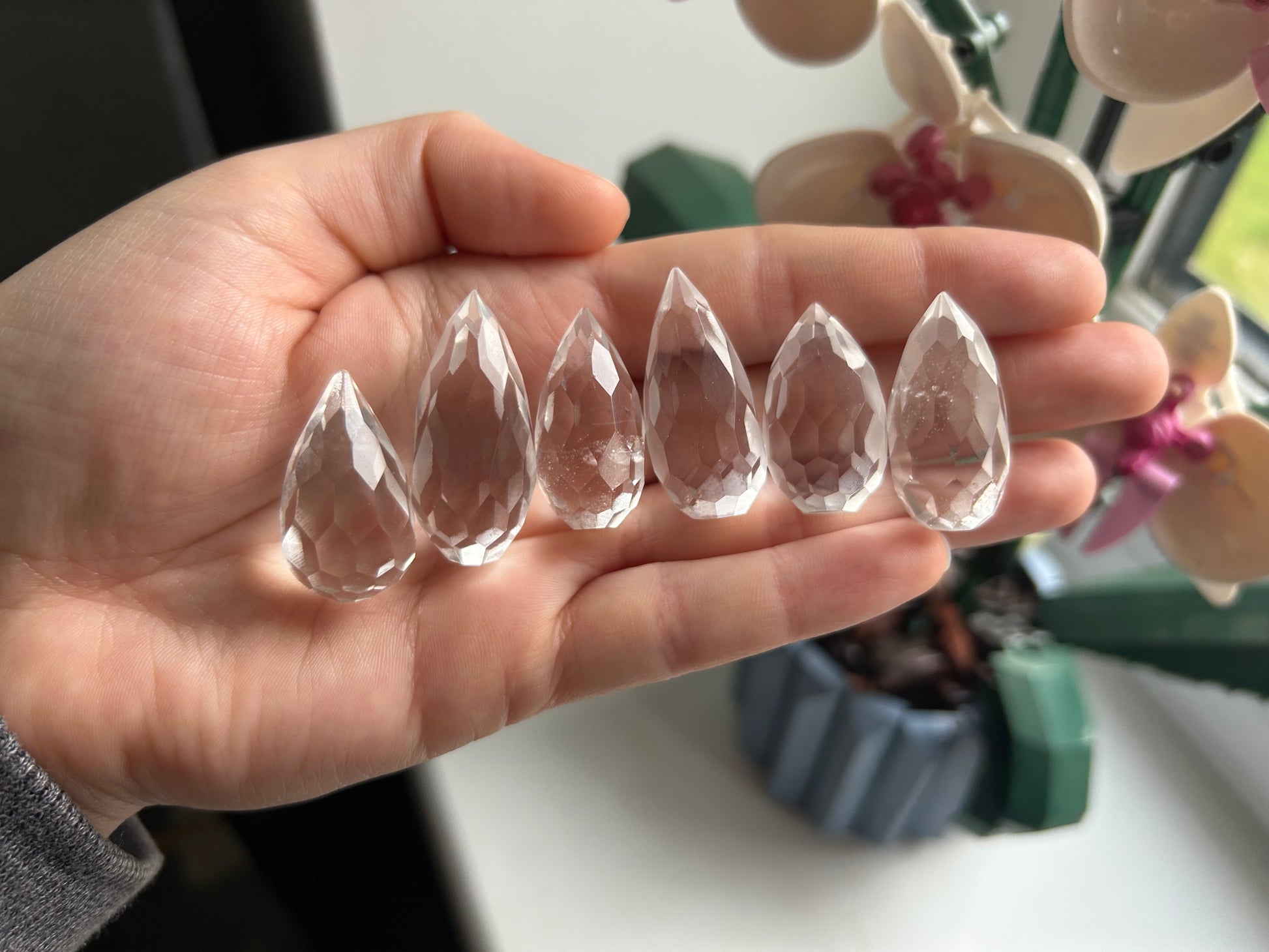 High Quality Mini Quartz Faceted Eggs - Lilith and Athena Wholesale