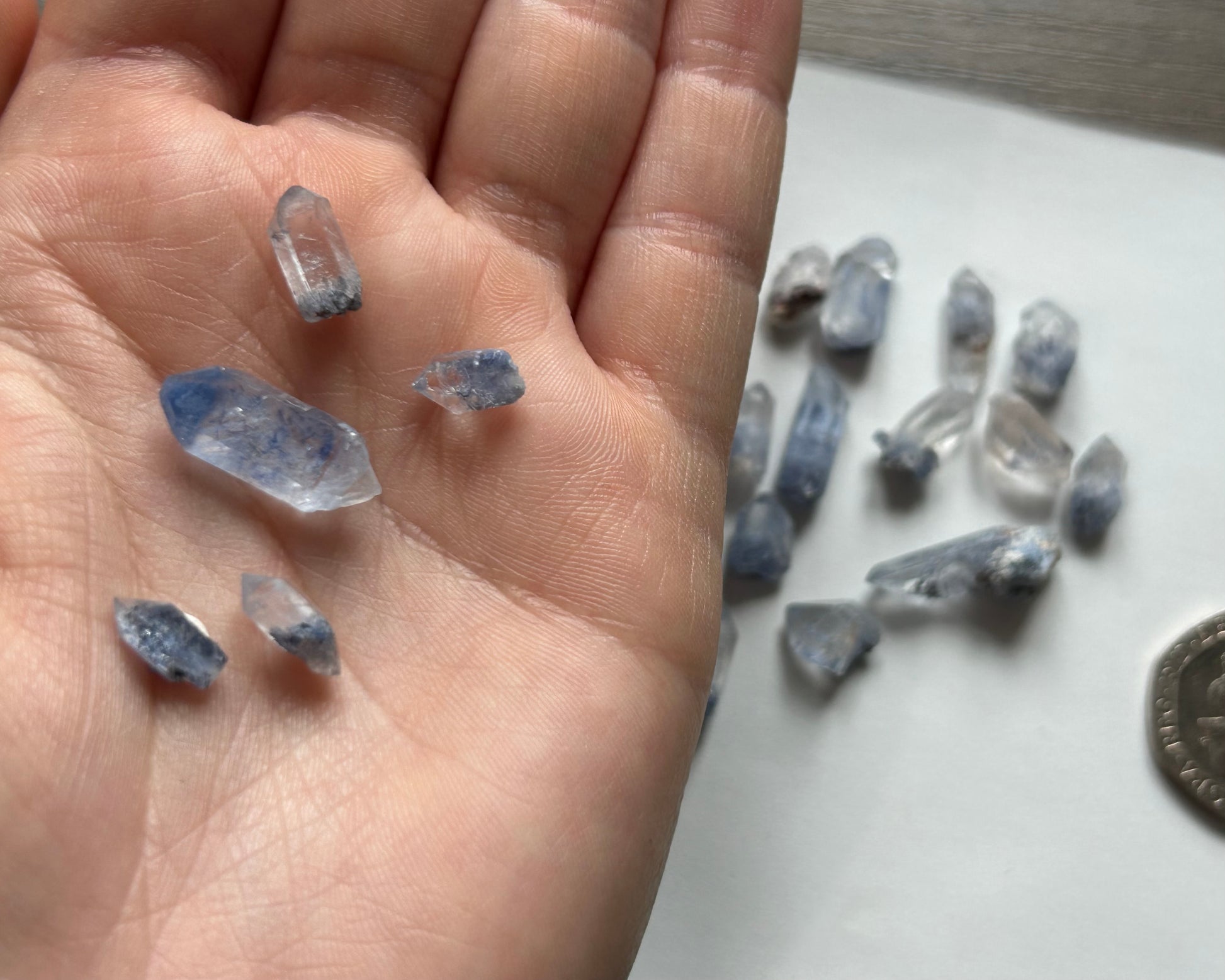 A+ Rare Blue Dumortierite Raw Points - Lilith and Athena Wholesale