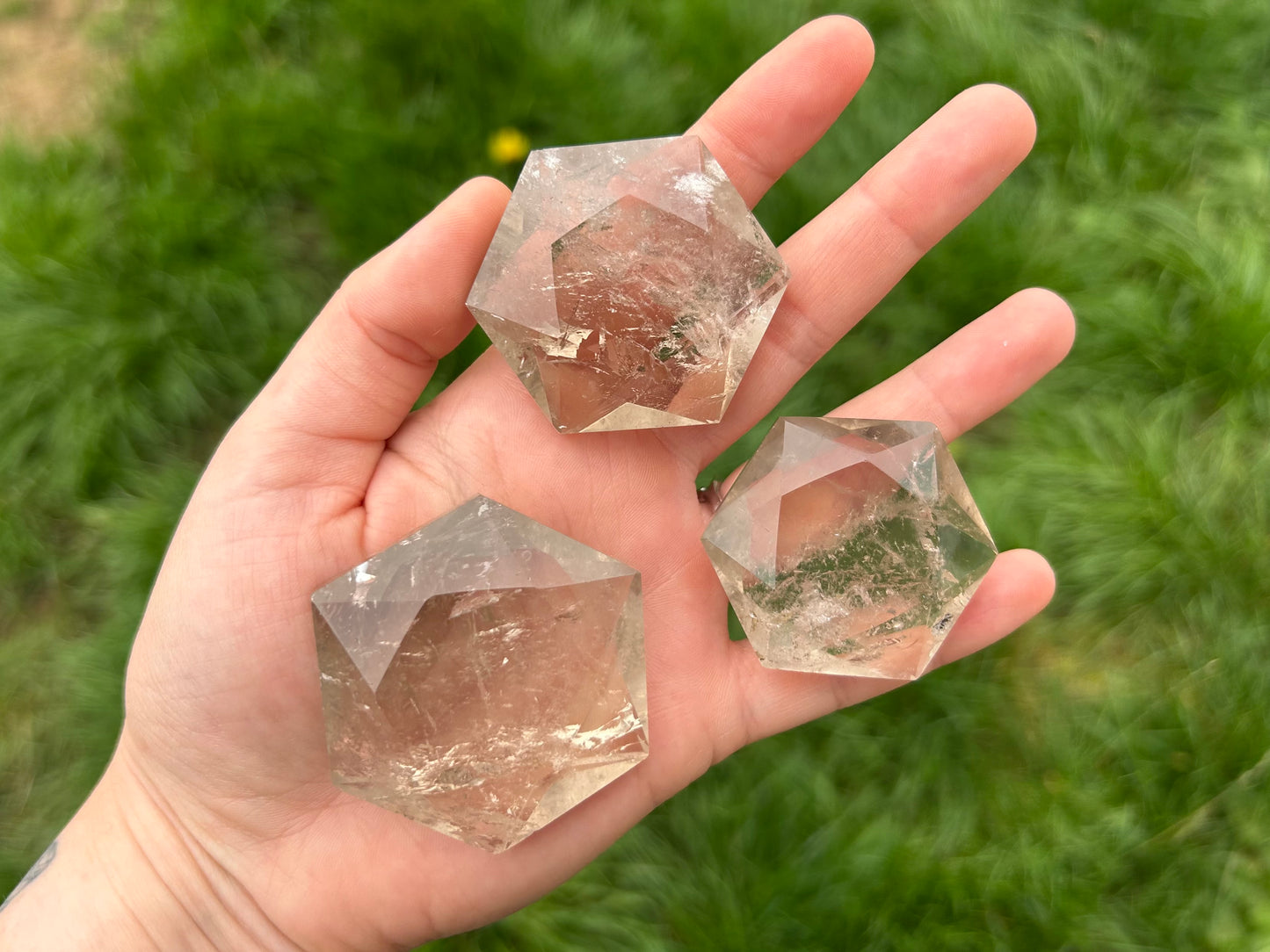 Smoky Quartz Faceted Stars - Lilith and Athena Wholesale
