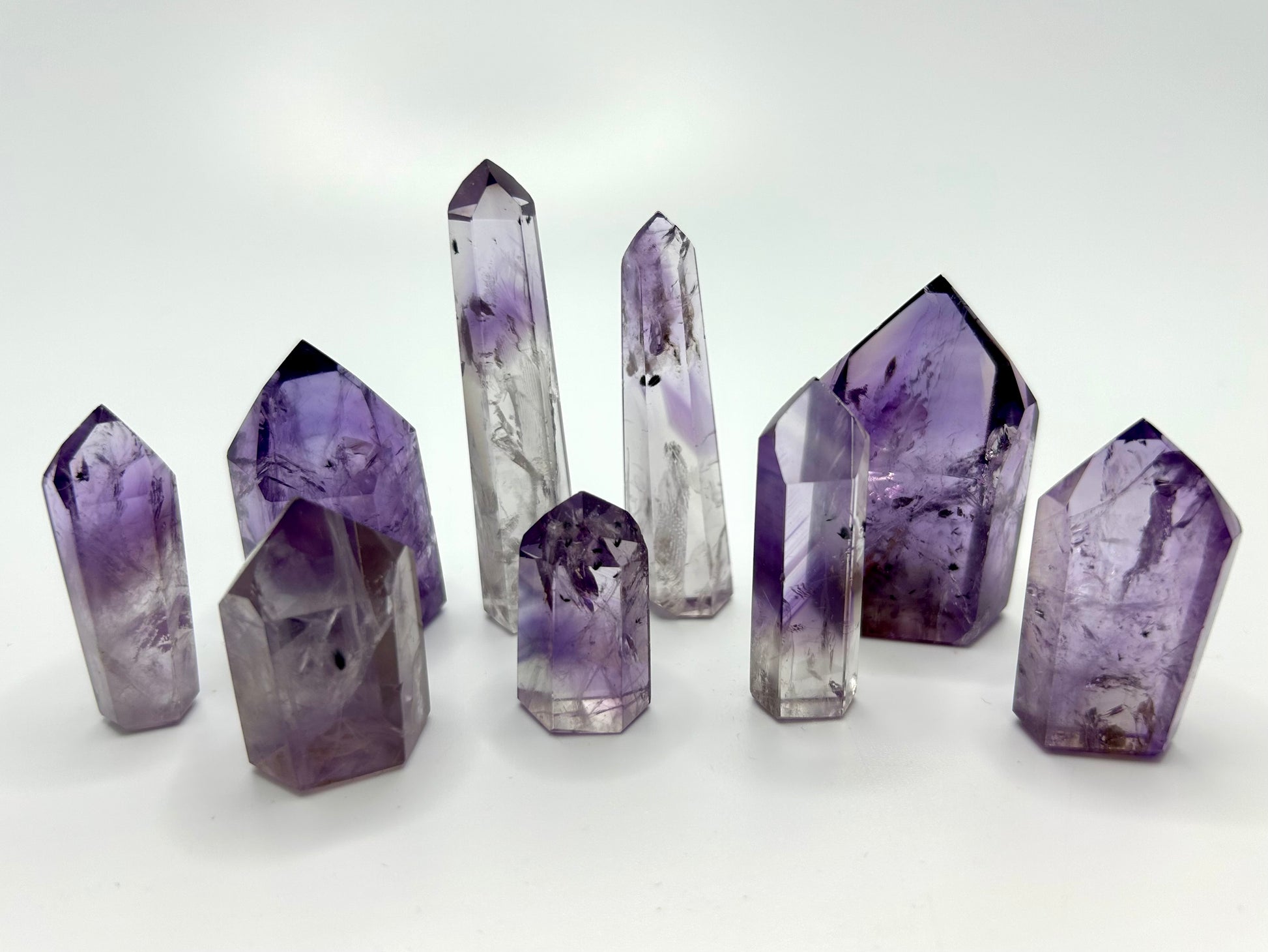 Phantom Amethyst x Hollandite Mini Points A+ - Lilith and Athena Wholesale