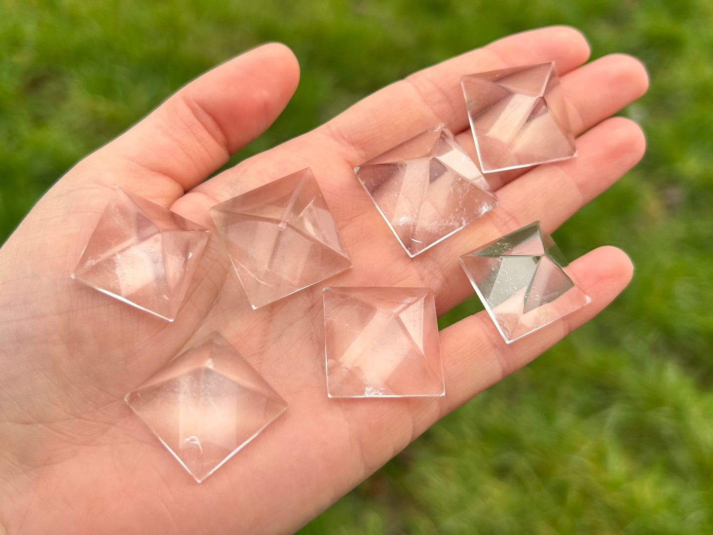 Gem Quality Mini Quartz Pyramids
