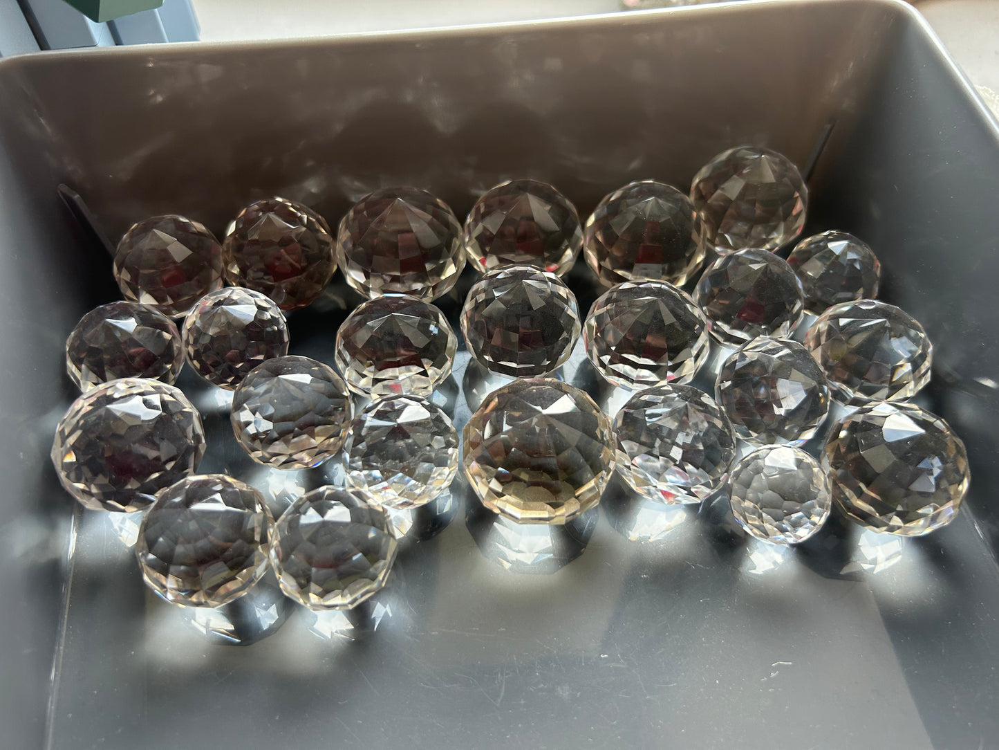 Clear Quartz Faceted Spheres Gem Grade - Lilith and Athena Wholesale