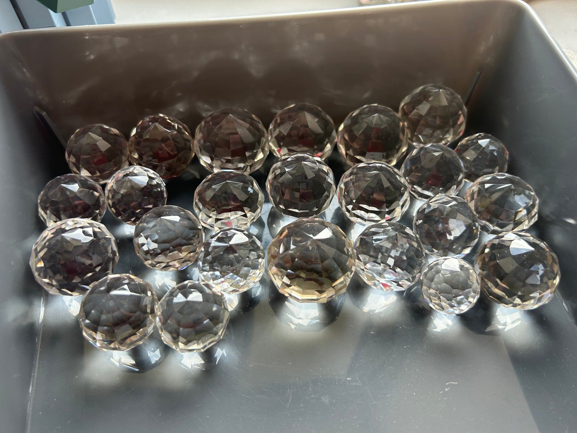 Clear Quartz Faceted Spheres Gem Grade - Lilith and Athena Wholesale