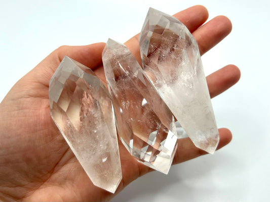 Clear Quartz Faceted Double Terminated