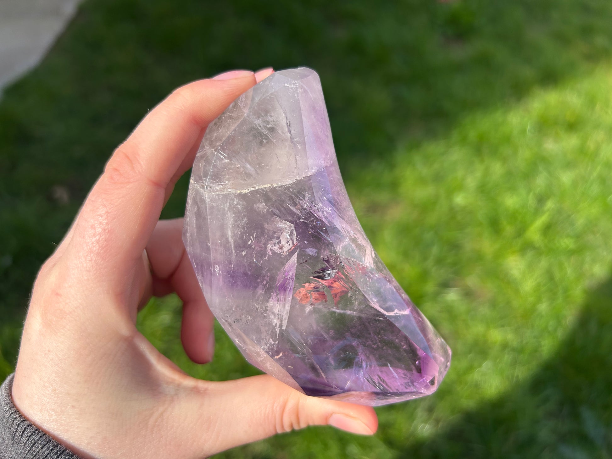 Amethyst Faceted Moons - Lilith and Athena Wholesale