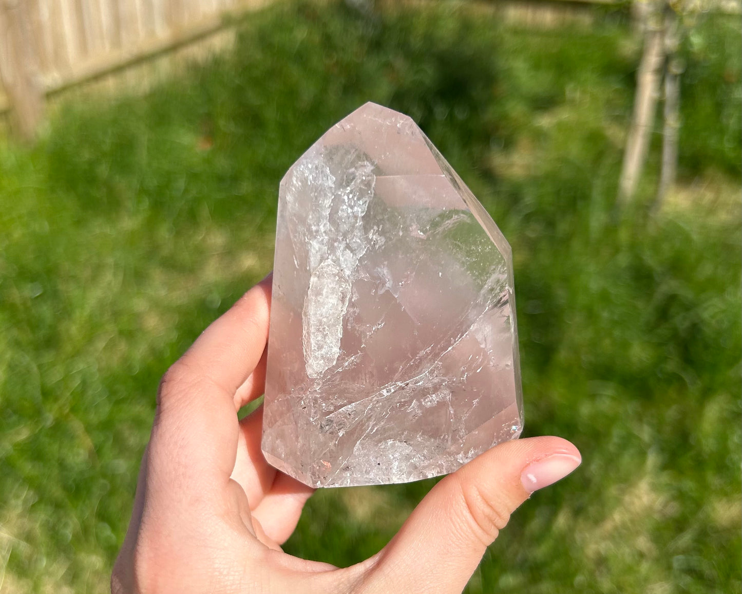 Discount Pink ‘Lithium’ Quartz Statement 310g