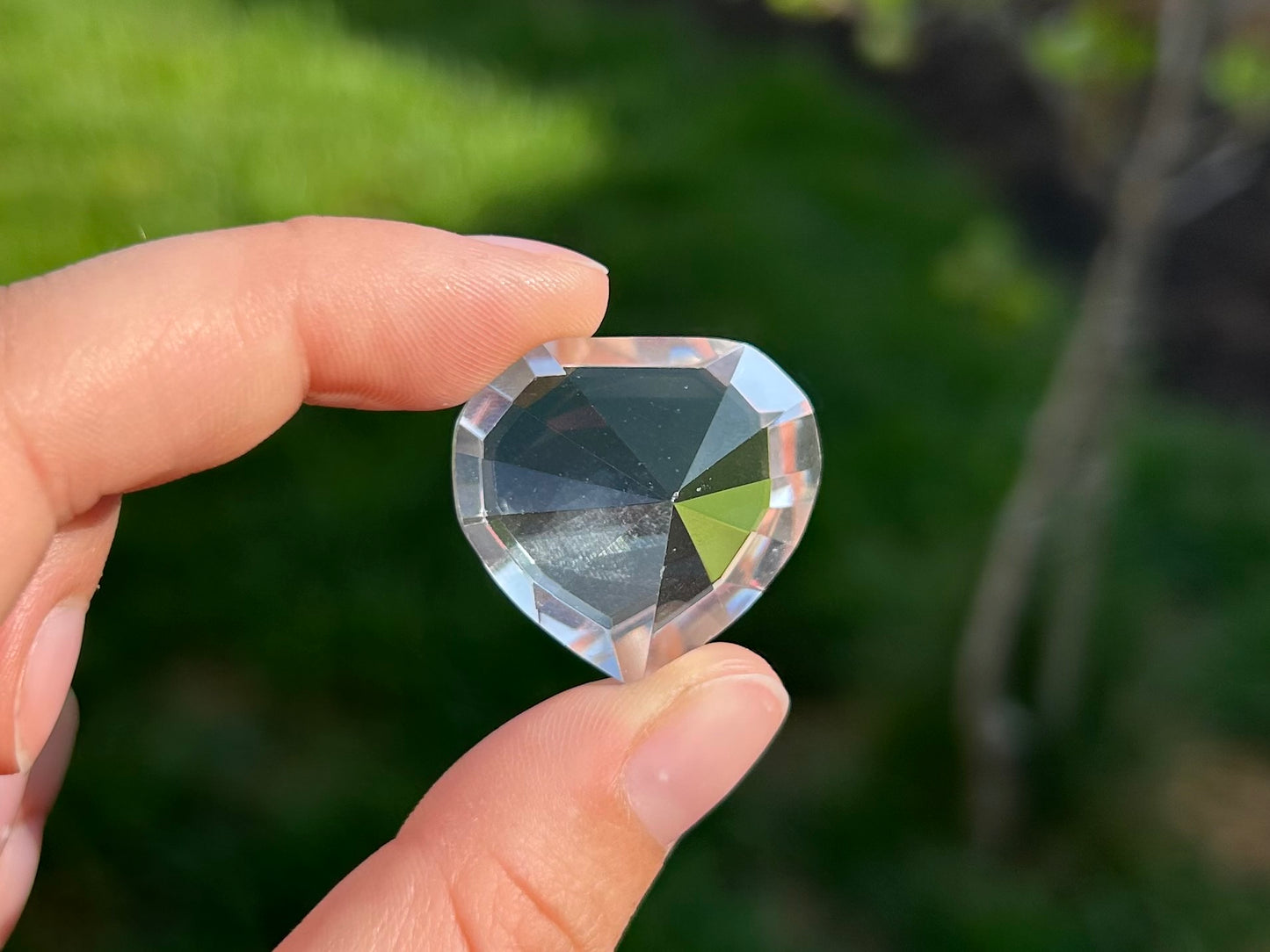 Lemurian Faceted Hearts Gem Grade