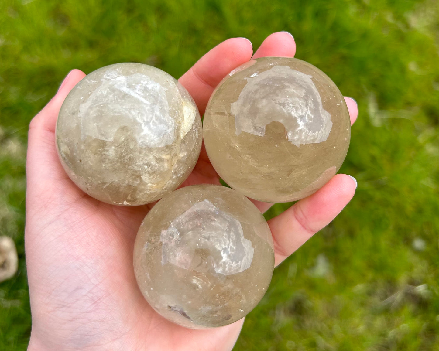 Natural Citrine Spheres B Grade - Lilith and Athena Wholesale