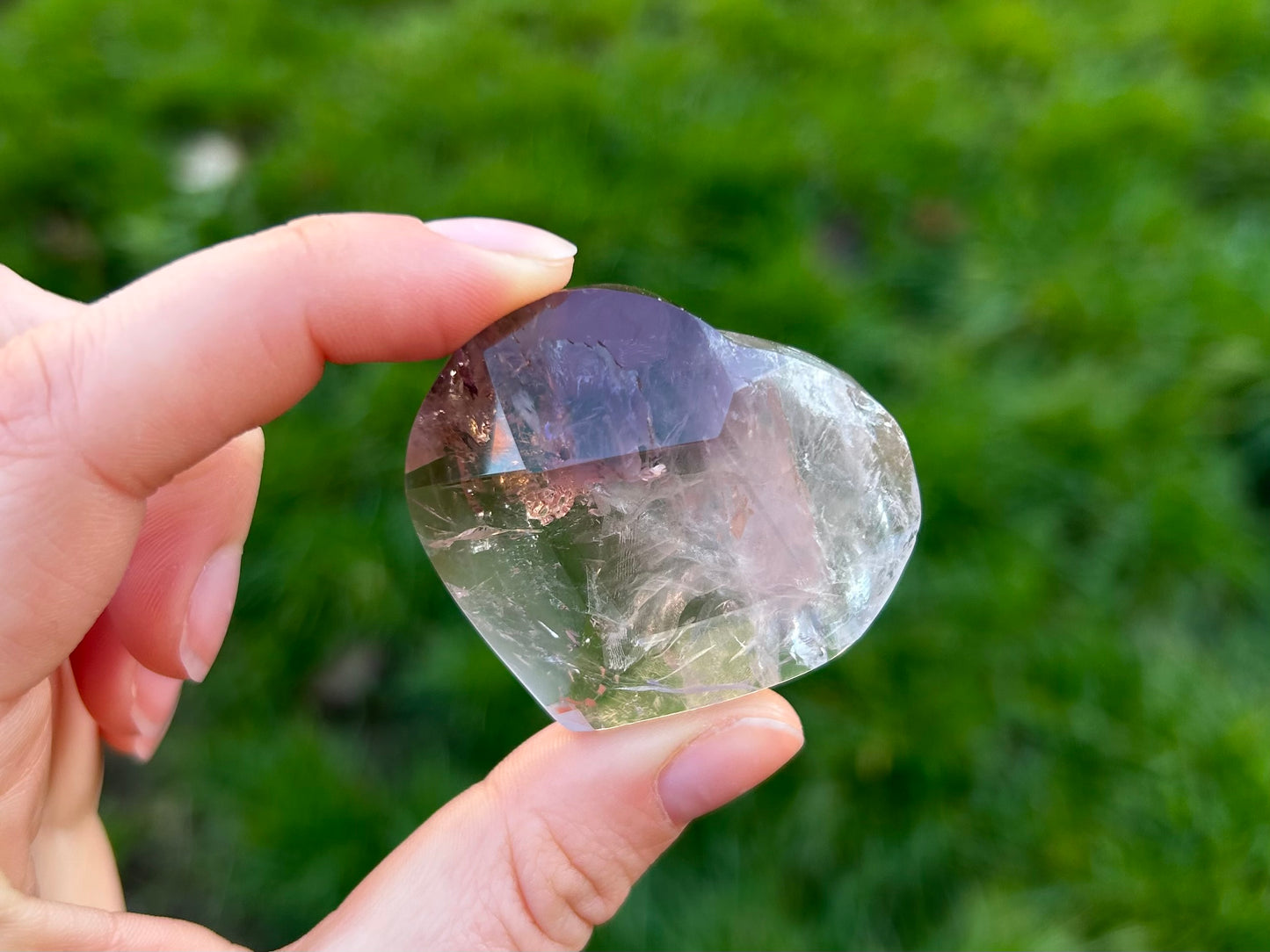 Amethyst & Ametrine Faceted Hearts