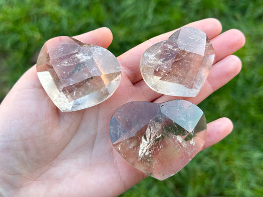Smoky Quartz Faceted Hearts - Lilith and Athena Wholesale