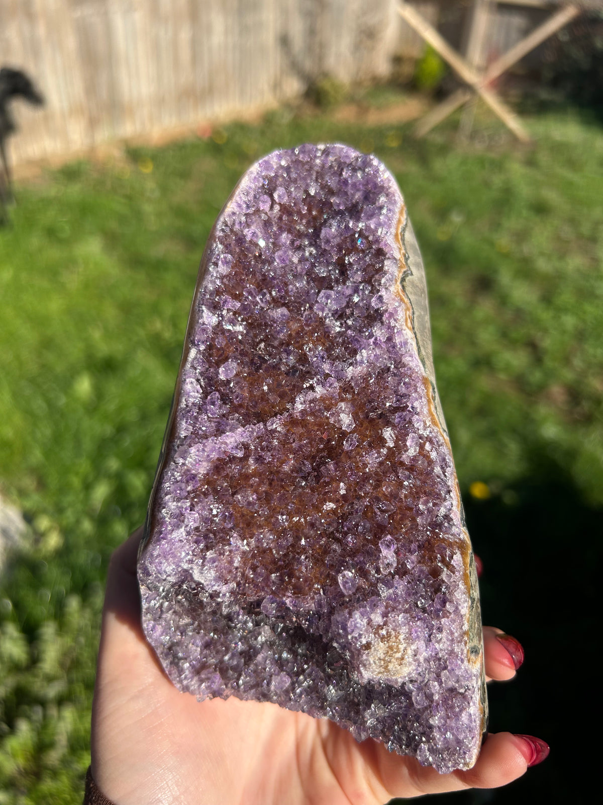 Rainbow Amethyst Cut Bases