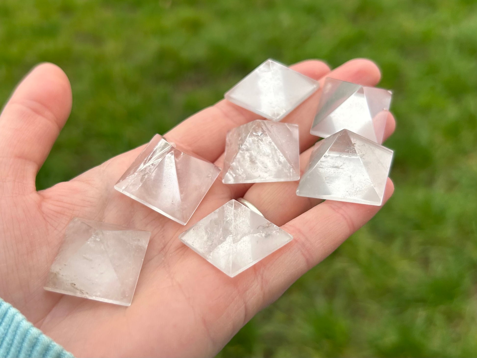 Clear Quartz Pyramids Small - Lilith and Athena Wholesale