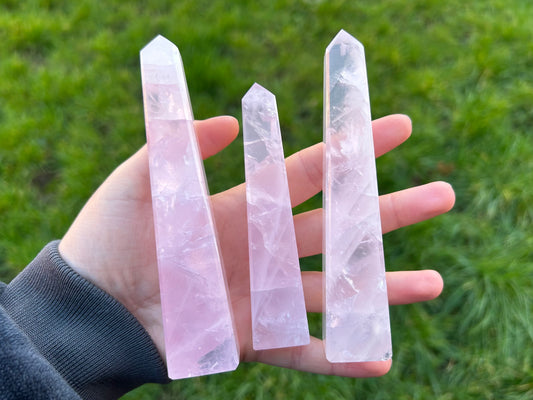 Rose Quartz Obelisks - Lilith and Athena Wholesale