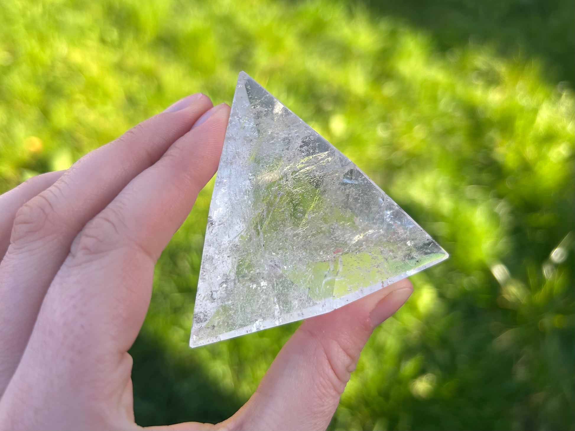 Clear Quartz Facted Triangles - Lilith and Athena Wholesale