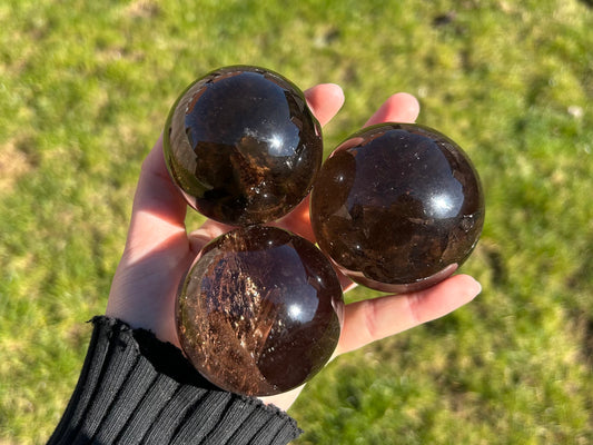 Smoky Quartz Spheres - Lilith and Athena Wholesale