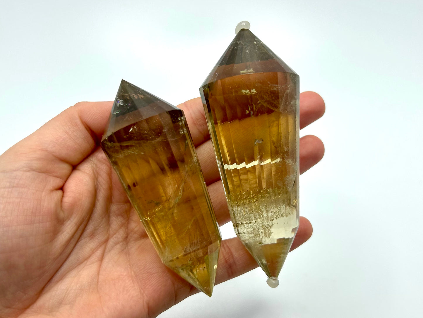 Smoky Citrine 24-Sided Vogels - Irradiated