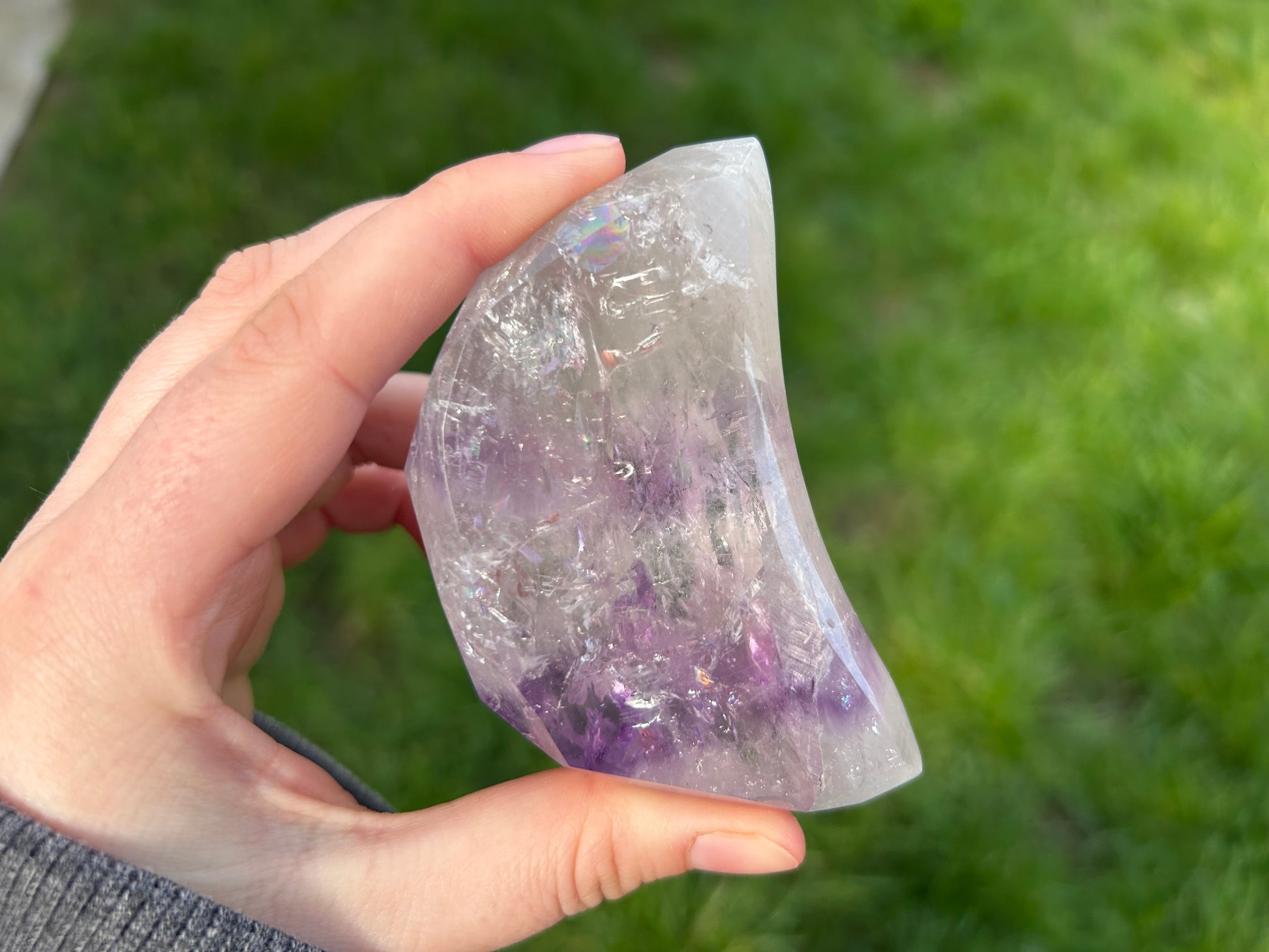 Amethyst Faceted Moons - Lilith and Athena Wholesale