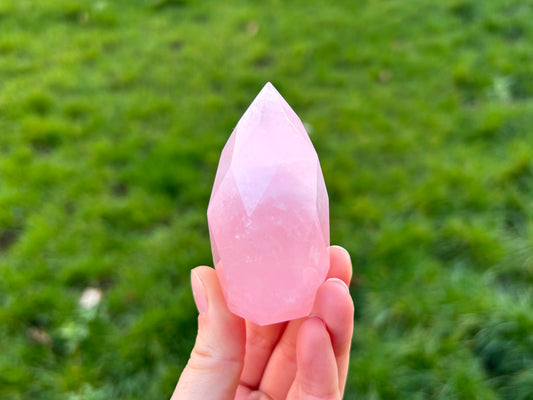 Rose Quartz Faceted Eggs - Lilith and Athena Wholesale