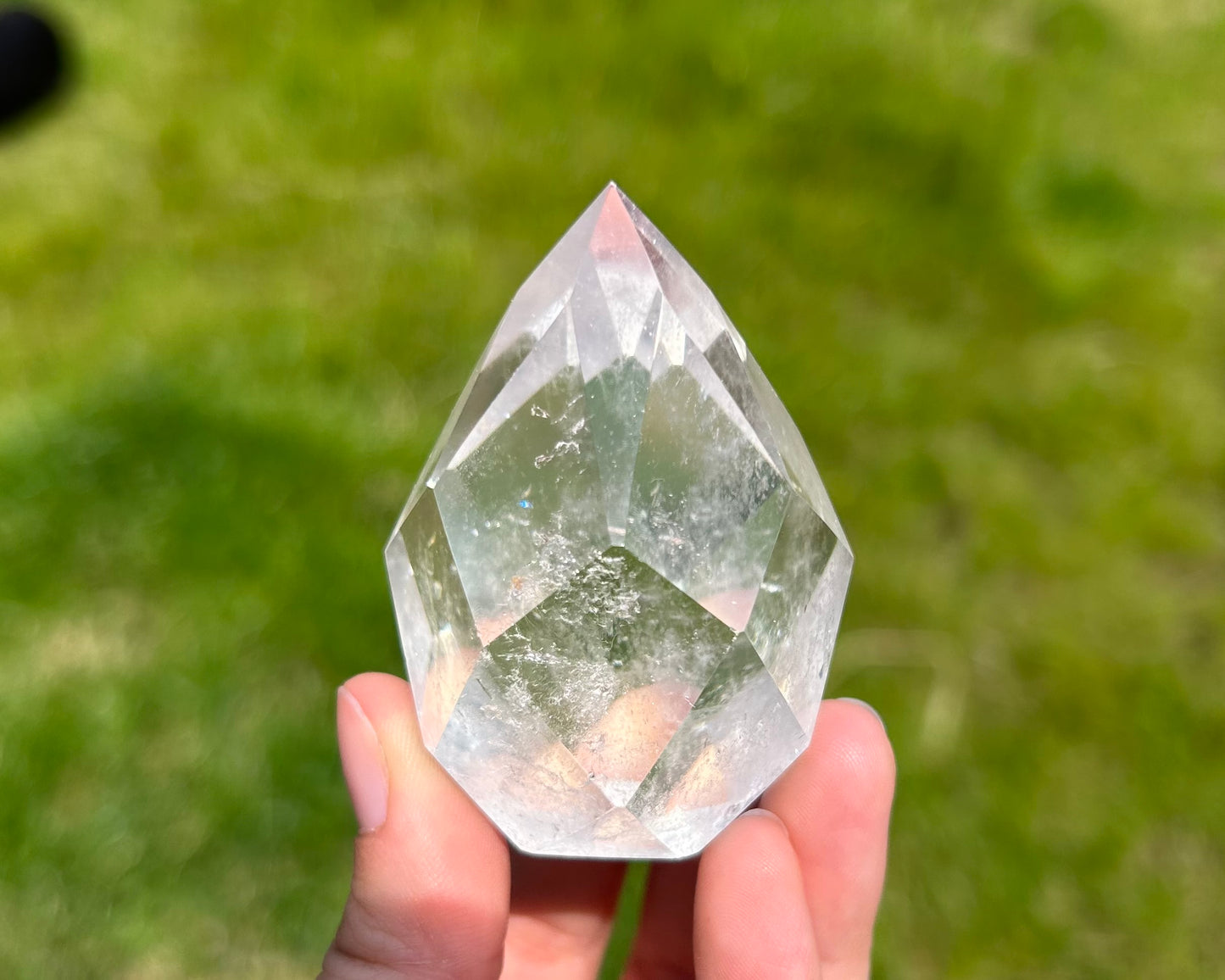 Clear Quartz Faceted Eggs