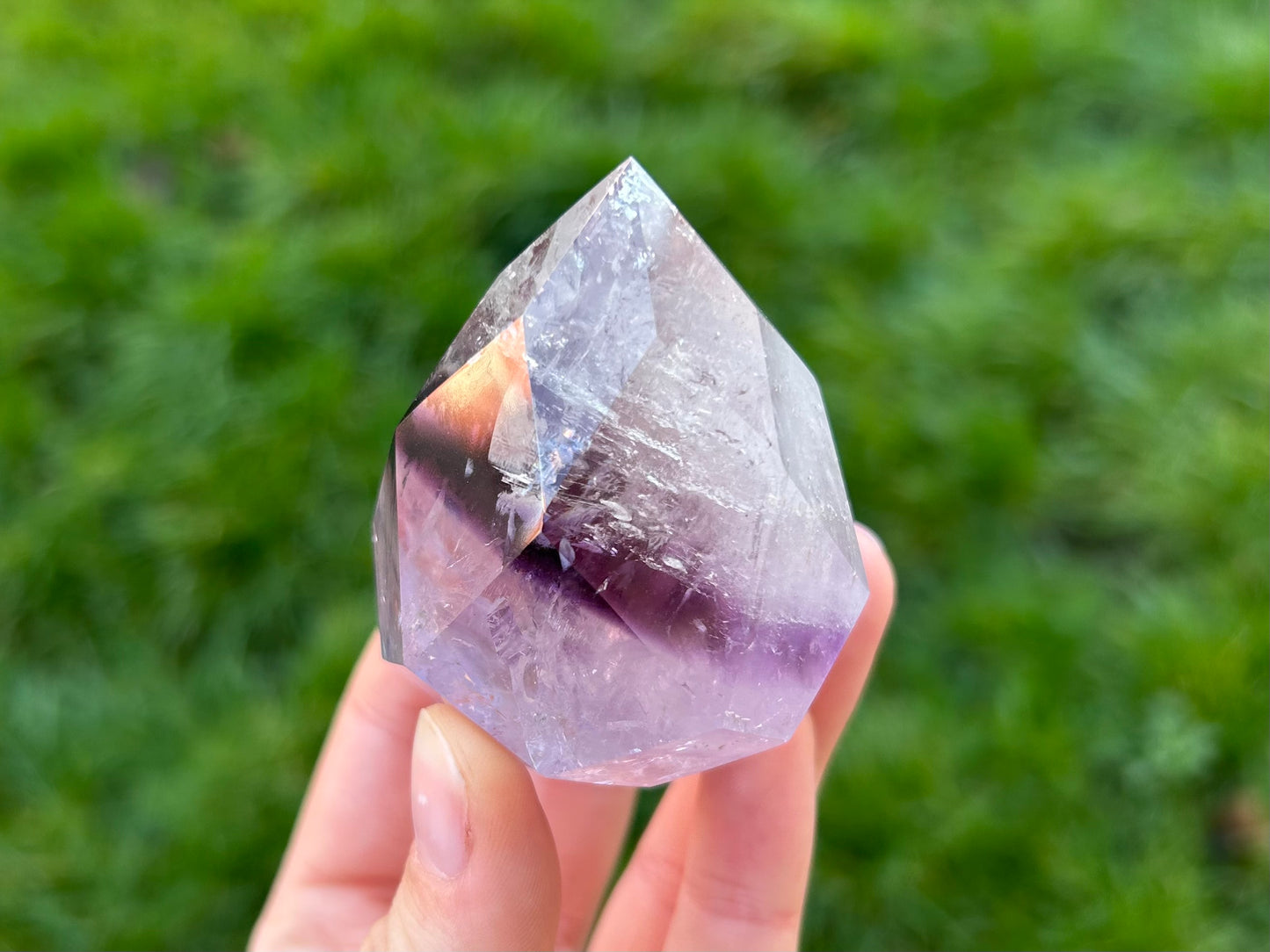 Amethyst Faceted Eggs