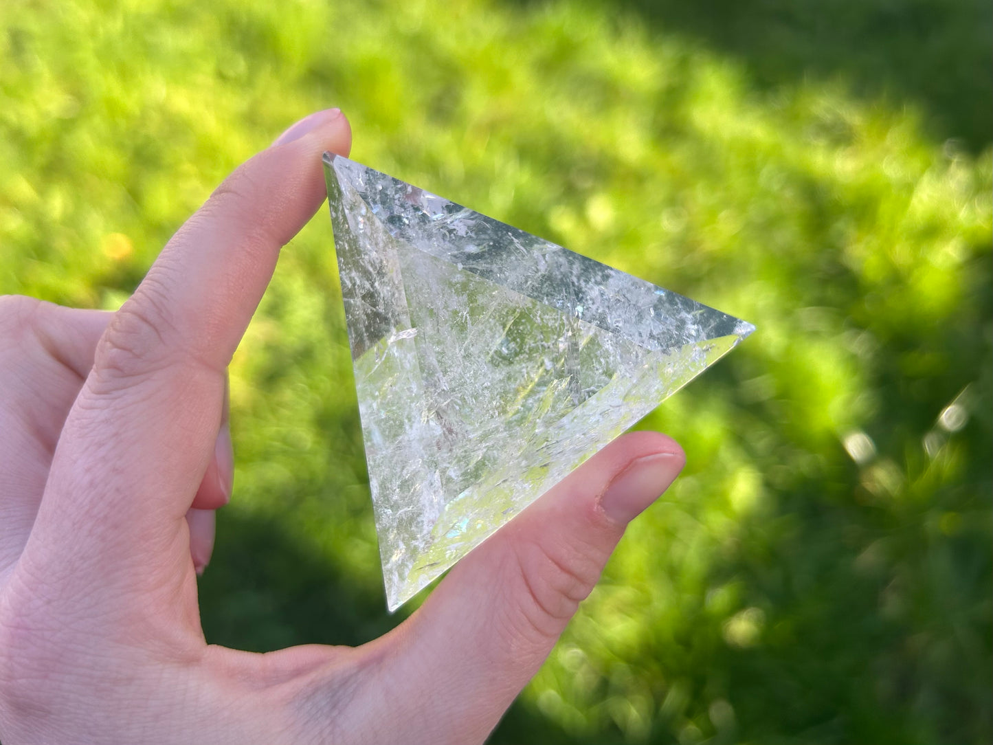 Clear Quartz Facted Triangles - Lilith and Athena Wholesale