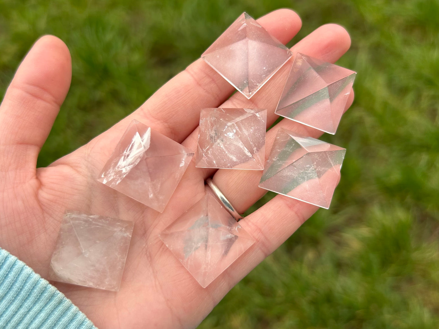 Clear Quartz Pyramids Small - Lilith and Athena Wholesale