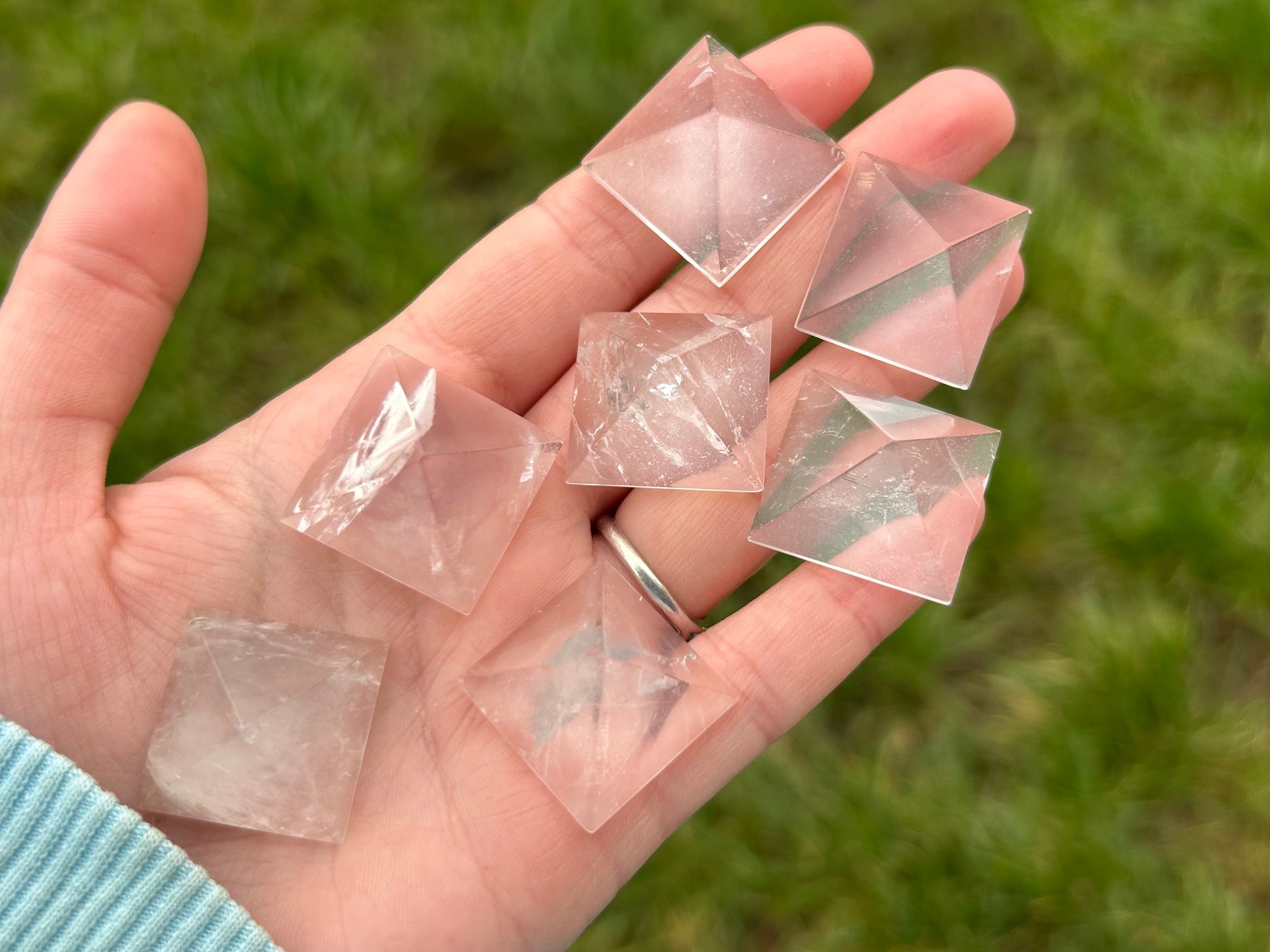 Clear Quartz Pyramids Small - Lilith and Athena Wholesale
