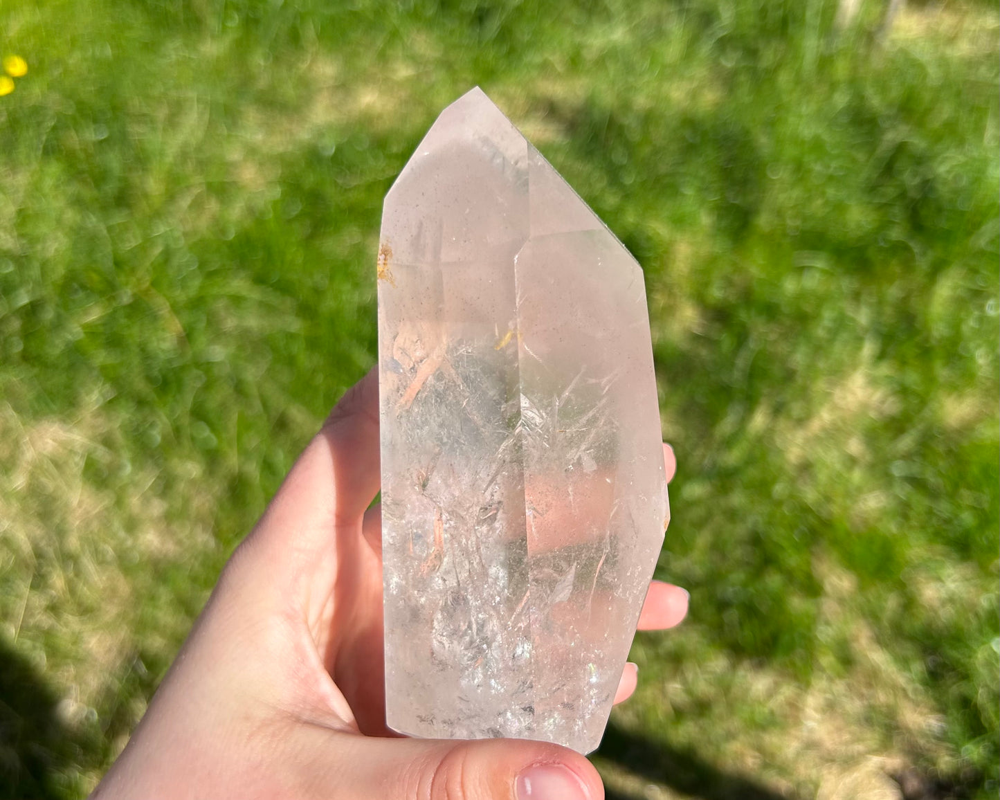 A+ Pink ‘Lithium’ Quartz Statement 640g